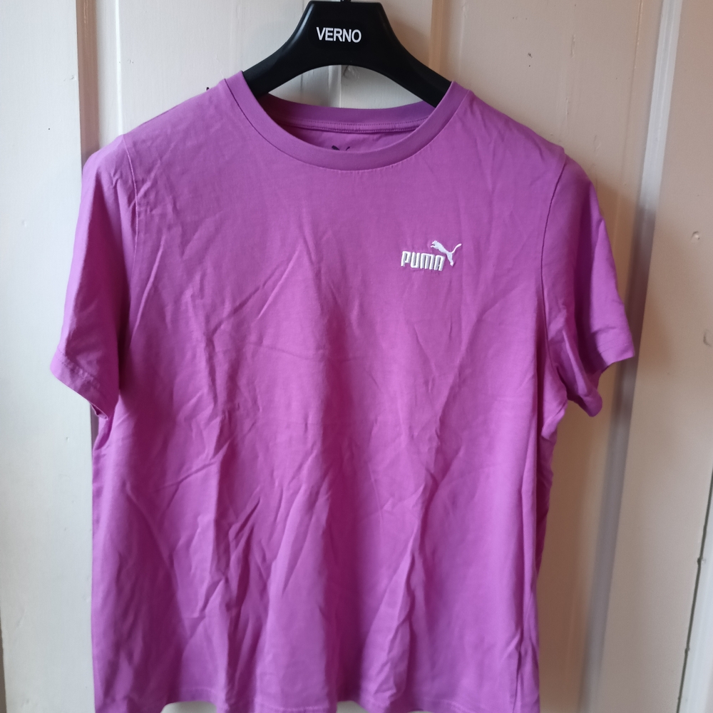 PUMA Women's Short Sleeve Tee in Bold Purple